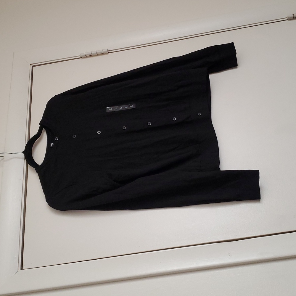Uniqlo UV Protection Black Button-Up Cardigan Size L - Picture 5 of 12